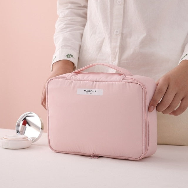 Storage Pouch Female Large Capacity Portable Cosmetic Case