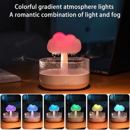 2023 rain cloud humidifier raindrop humidifier h2o air humidifier, aroma diffuser essential oil aromatherapy diffuser