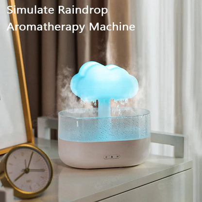 2023 rain cloud humidifier raindrop humidifier h2o air humidifier, aroma diffuser essential oil aromatherapy diffuser