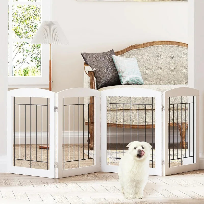 Doorways House Stairs Foldable Freestanding Indoor Pet Gate