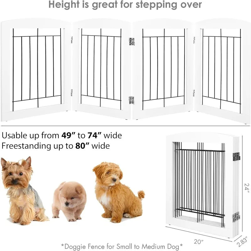 Doorways House Stairs Foldable Freestanding Indoor Pet Gate