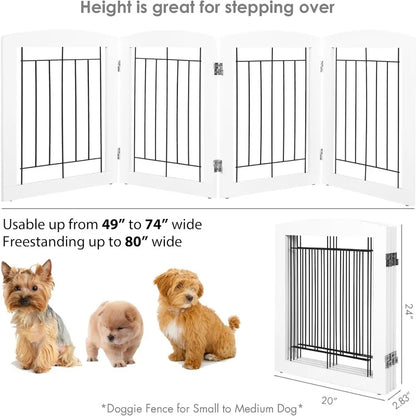 Doorways House Stairs Foldable Freestanding Indoor Pet Gate