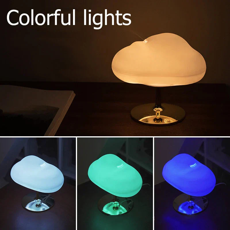 Nordic Home Decoration Accessories Creative Cloud Figurines LED Desk Lamp Humidifier Cloud Perfume Aromatherapy Home Docer Gift