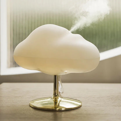 Nordic Home Decoration Accessories Creative Cloud Figurines LED Desk Lamp Humidifier Cloud Perfume Aromatherapy Home Docer Gift