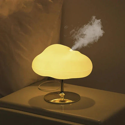 Nordic Home Decoration Accessories Creative Cloud Figurines LED Desk Lamp Humidifier Cloud Perfume Aromatherapy Home Docer Gift